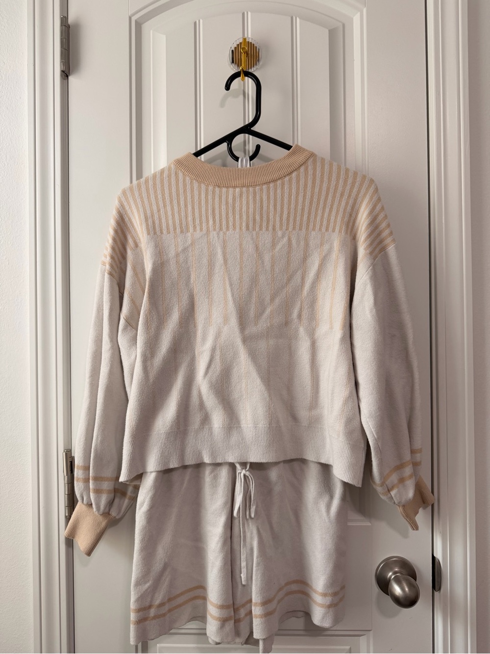 Striped Knit Sweater Set